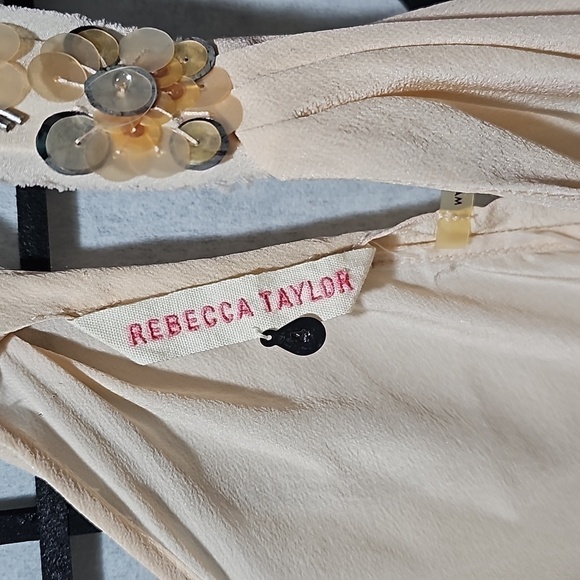 Rebecca Taylor Silk Top Size 4 - Picture 3 of 5
